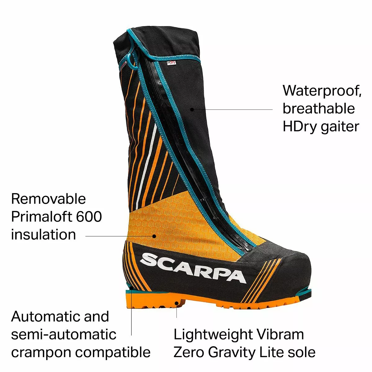 Scarpa Phantom 8000 Mountaineering Boot Men's 4 Scarpa Phantom 8000 Mountaineering Boot Men's - Image 2