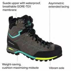 Scarpa Zodiac Plus GTX Backpacking Boot Women's -Trail Fit Store SHA D9 1